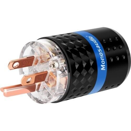 Monosaudio M103/F103 Pure Copper US AC Power Plug High Quality US Electric Power Outlet Connector Hifi Audio US Power Cable Plug