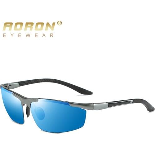 AORON Mens Polarized Sunglasses Aluminum Frame UV400 Sun Glasses Outdoor Sports Driving Eyewear
