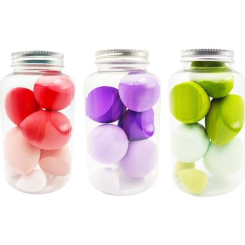 5/7Pcs Mix Size Makeup Puff Sponge Set Dry&Wet Use Foundation Powder Blush Cosmetic Sponges Women Make Up Tools with Storage Box