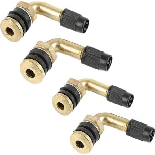 90 Degree Air Tire Valve Motorcycle Car Truck Aluminum Alloy Tire Valve Stem Extension Extender Motorcycle Car Accessorie 2-4pcs