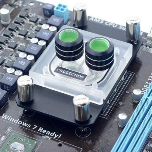 FREEZEMOD AMD CPU Water Block For AM2/AM3/AM4 CPU Cooler,Processor Radiator Support AM4 AURA Black AMD-PM3D