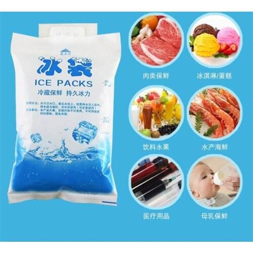 10Pcs Reusable Ice Bag Water Injection Icing Cooler Bag Pain Cold Compress Drinks Refrigerate Food Keep Fresh Gel Dry Ice Pack