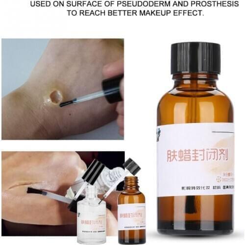 15/30ml Fake Wound Scar Making Wax Stage Makeup Professional Fake Wound Scar Skin Wax Sealant Glue Halloween Special Makeup Tool