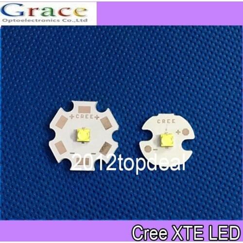 50pcs Cree XTE LED1- 5W LED cool White 6000-6500K high power LED CHIP with 20/16MM PCB