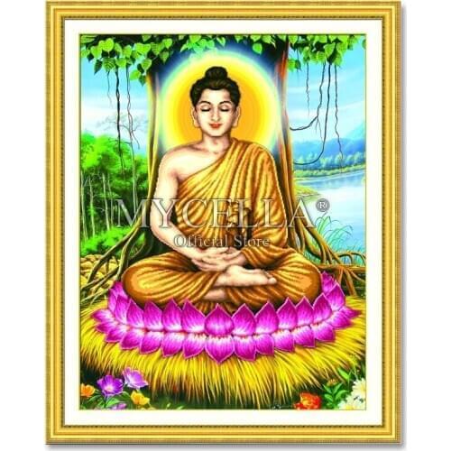 5D DIY Diamond Painting Religious Shakya Muni Full Embroidery Cross Stitch Rhinestone Art Mosaic Wall Stickers Home Decor