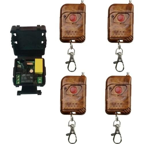 AC 220V 1CH 10A Relay Wireless Remote Control Switch Remote Light Switch System Receiver Transmitter Remote Controller