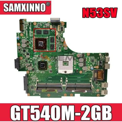 Akemy N53SV Laptop motherboard for ASUS N53SV N53SN N53SM N53S original mainboard GT540M-2GB