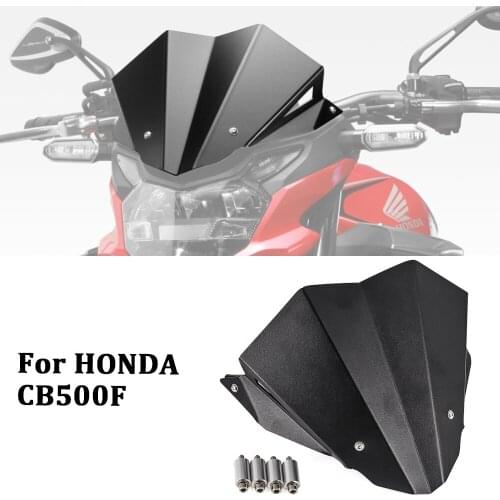 Motorcycle Accessories Aluminum Windscreen Windshield Wind Shield Deflector For HONDA CB500F CB 500 F CB500 F 2019 - 2020