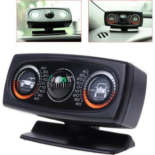 Free delivery 3 In 1 Car Compass Inclinometer Angle Slope Level Meter Finder Gradient Balancer new