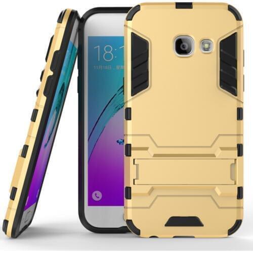 Cover Case for Samsung Galaxy A3 2017 Shockproof Rubber Robot Armor Holder Phone Case Samsung A3 2017 A320F