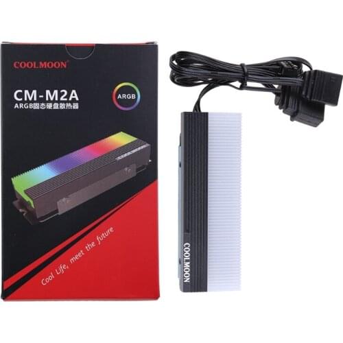COOLMOON CM-M73S M.2 SSD Heatsink Cooler 2280 ARGB Solid State Disk Radiator