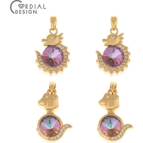 Cordial Design 30Pcs CZ Pendant/Jewelry Accessories/Charms For Necklace/Hand Made/DIY Making/Jewelry Findings & Components