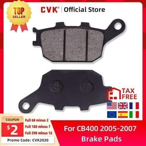 CVK Rear Brake Pads Disks Shoe For CB400 VTEC CB500 CBR600 CBR900 CBF600 CB1300 Z750 GSF650 SV650 YZF R1 R6 CB600 VTEC400