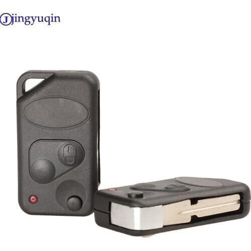 Jingyuqin Remote Car Key FOB Shell Flip For LAND RANGE ROVER Discovery Freelander Defender 90 1995-2004 P38 Blade Case