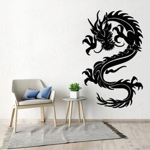 Home Decor Dragon Wall Stickers Adhesive Removable PVC Material Design Wall Decal For Living Room WL1358