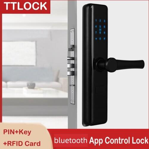 Electronic Door Lock bluetooth WIFI TTlock App Smart Touch Screen Lock Digital Code Keypad For Home Hotel Apartment