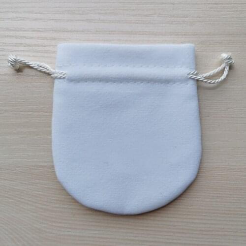 HQD 1pcs P White Black Velvet Bag Flannel Pouch Silver Polishing Cloth For Bead Charm Bracelet Women Jewelry Outer Package