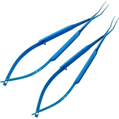 Masket 120mm Capsulorhexis Forcep Cross Action Handle ophthalmic eye instrument
