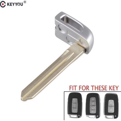 KEYYOU Replacement Smart Emergency Key Blade For Hyundai I30 Ix35 Coupe Elantra Equus Velo Sonata For Kia K2 K5 Sportage Forte