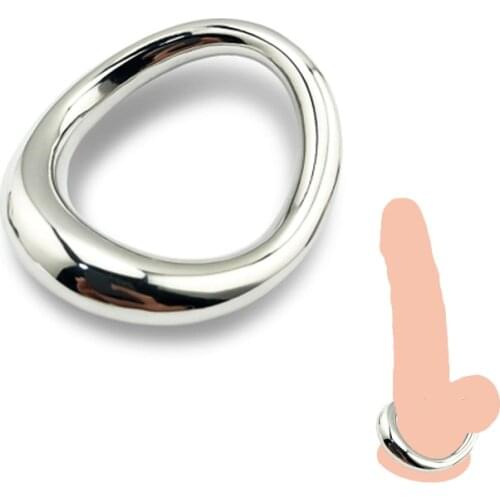 Stainless Steel Male Sleeve for Penis Cock Ring Bdsm Bondage Lock Metal Delay Ejaculation Sex Toys for Men Adults Couples Games