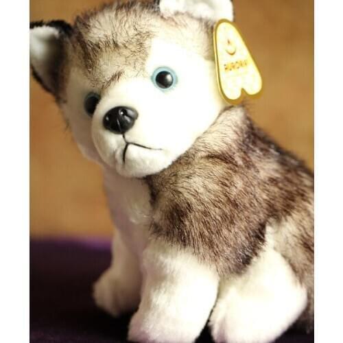 Stuffed simulation animal 30cm husky dog plush toy simulation dog doll d8056