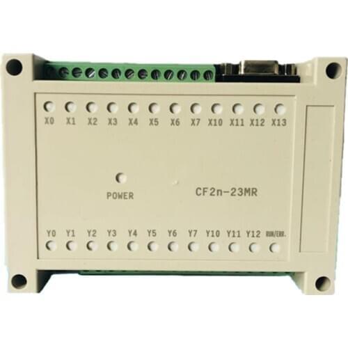 New FX2N 23MR 12 Input 11 Relay Output PLC With RS232 Cable By GX Developer Ladder