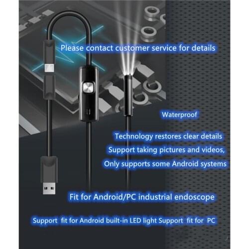The new 1 meter Android mobile phone USB endoscope 5.5mm camera, IP67 waterproof 6LED,automotive dental industrial pipe speculum
