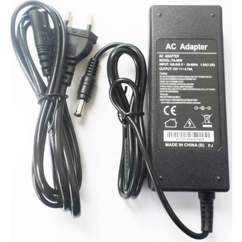 New 90W AC Adapter Battery Charger Power Supply Cord For Asus A7 A7C A7D A7F, A7G, A7J, A7Jc, A7M, A7S, A7Tc, A7V, A7Vc Notebook