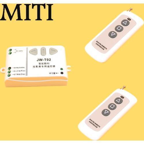 New JW-T02 Wireless Remote Control Front Controller for Electric Projector Screens Electric Curtains/Tower Garage Door
