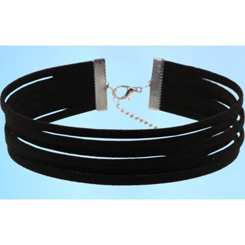 New Fashionable temperament r simple 6 layers of flannelette short style necklace collar clavicle chain women