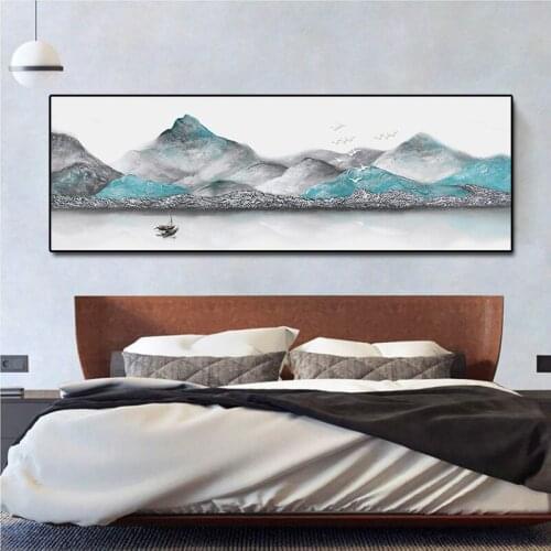 Single Panel Mountain Pictures Bedroom Decoration Waterproof Canvas Wall Art Prints Modern Home Decor Painting Art no frame