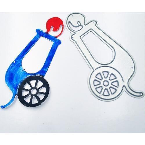 PANFELOU Amusement park circus The cannon metal craft paper die cutting dies Scrapbooking/DIY Easter Embossing mould cards