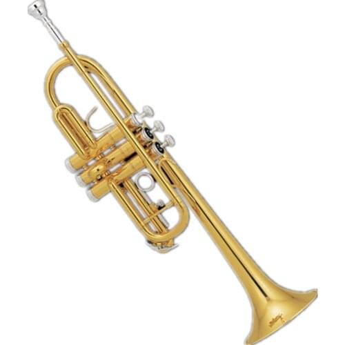 Popular grade C Key gold lacquer trumpet
