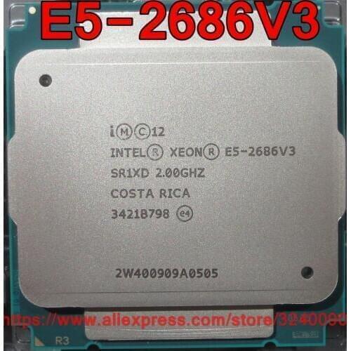 Intel Xeon CPU E5-2686V3 QS version 2.00GHz 18-Cores 45M 120W LGA2011-3 E5-2686 V3 processor E5 2686V3 free shipping E5 2686 V3