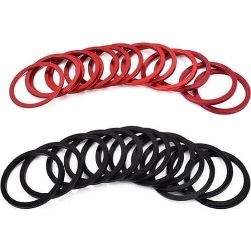 Bracket Gasket Hub Tower Base Gasket Ring CNC Aluminum Alloy Flywheel Gasket 1/1.5/2/2.5/3 Mm Grooved Washer MTB Bracket Spacer