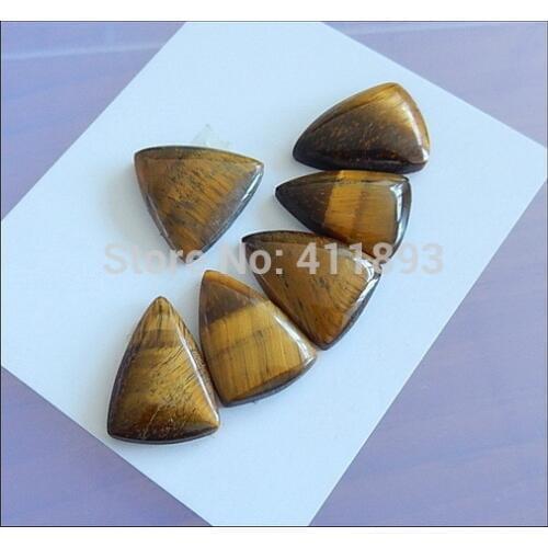 SALE,6 PCS Tiger Eye fashion Cabochon,16x5/17x13x4mm,9.74g