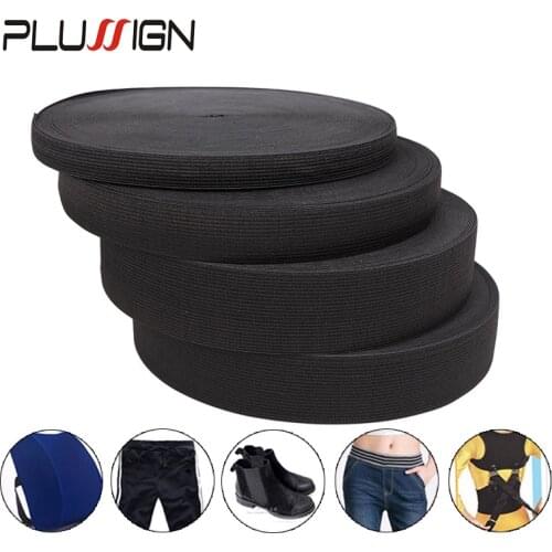 1 Roll 40 Meters Wholesale Wig Elastic Band 15 25 35 40Mm Wig Band For Hairnet Black Adjustable Elastic Band For Wig Cap