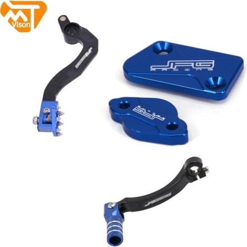 Motorcycle Gear Shifter Shift Lever Reservoir Cap Cover Foot Brake Lever For Yamaha YZ250F YZ 250F 2014 2015 2016