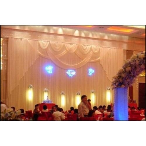 Wedding Party stage curtain 3M 6M wedding stage decor banquet marriage party stage background backdrop fabric