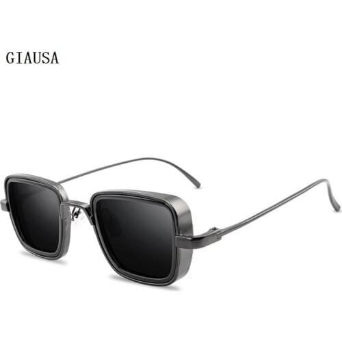 New Gothic Steampunk Square Sunglasses For Men Women Vintage Metal Shades Mens Punk Sun Glasses Womens Goggles Male Female