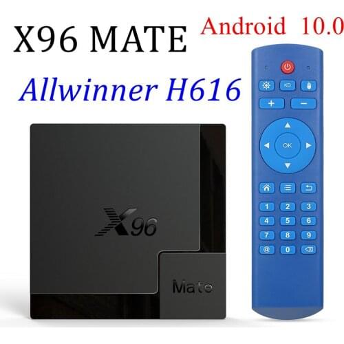 20PCS Android 10 X96 Mate TV Box Allwinner H616 Quad Core 4GB 32GB 64GB 2.4G&5G Dual Wifi BT 5.0 4K Ultra HD Media Player