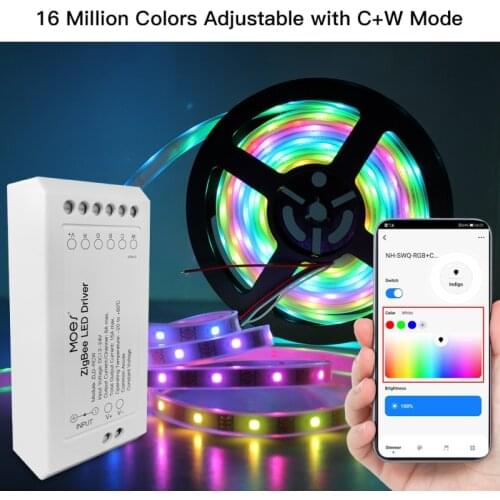 Tuya ZigBee Smart Dimmer Module Switch RGB CCT For LED Strip Smart Home Smart Life App Control With Alexa Echo Google Home