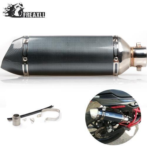 Universal motorcycle racing Exhaust Modified Moto Escape Muffle pipe fit most motorcycle ATV Scooter For Honda VFR 800 Suzuki