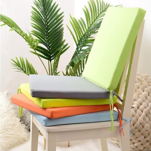 WATERPROOF Chair Cushion Seat Pads OUTDOOR Tie On Garden Patio REMOVABLE