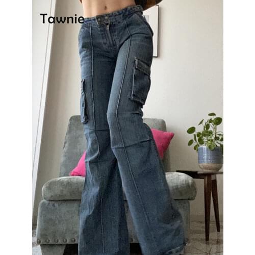Gitana 2021 Autumn Vintage Flare Jeans Women High Waist Denim Trousers Casual Baggy Wide Leg Pants Streetwear Outfits