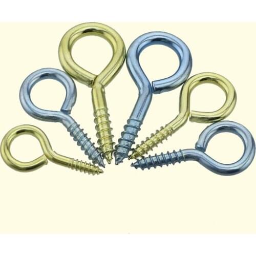 0#-14# Threaded Iron Hook / Light Hook Self-tapping Hook / Sheep Eye Socket Hook / Rings / Sheep Eye Screws
