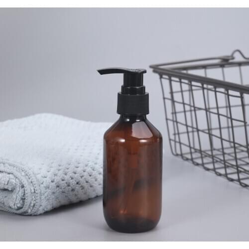 10PCS Liquid Soap Dispenser Bottles 150ML Amber color Cosmetic refillable bottle Shampoo Body Wash Shower Gel container