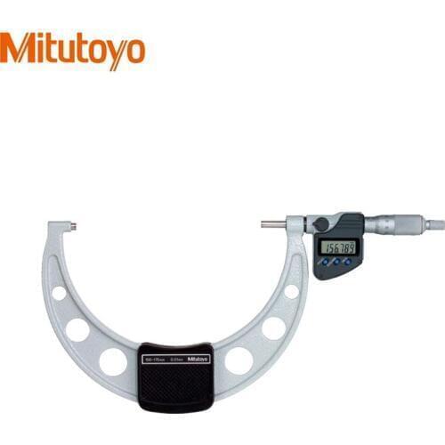 100% Real Japan Mitutoyo Digital Outside Micrometer 100-125mm/ 0.001mm IP65 Water-proof Electronic Gauge Measuring Tools