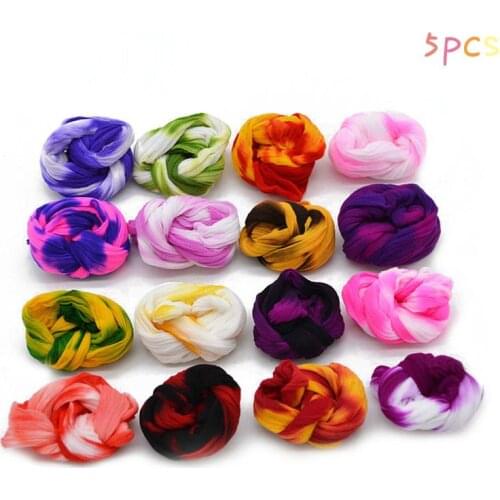 5Pcs Tensile Stocking Multicolor Flower Nylon Stocking Material Accessory Handmade DIY Nylon Flower Handmade Wedding Home Decor