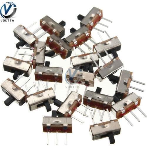 50Pcs Mini SS12D00G3 Switch Interruptor On-off 2 Position 3 Pin Toggle Switch Button Universal Slide for SMD PCB DPDT